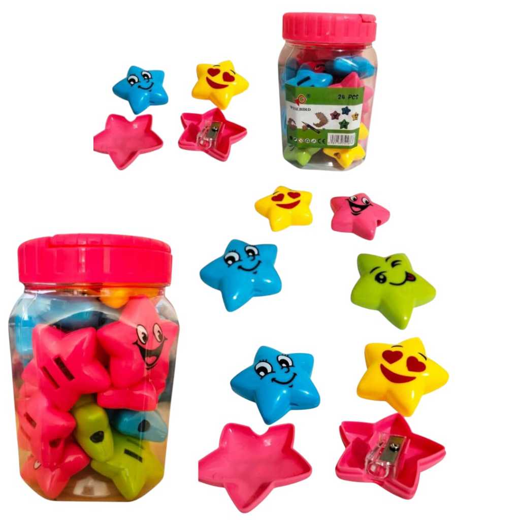 

Serutan Pensil / Rautan Pensil Mika Mini Motif Bintang Murah