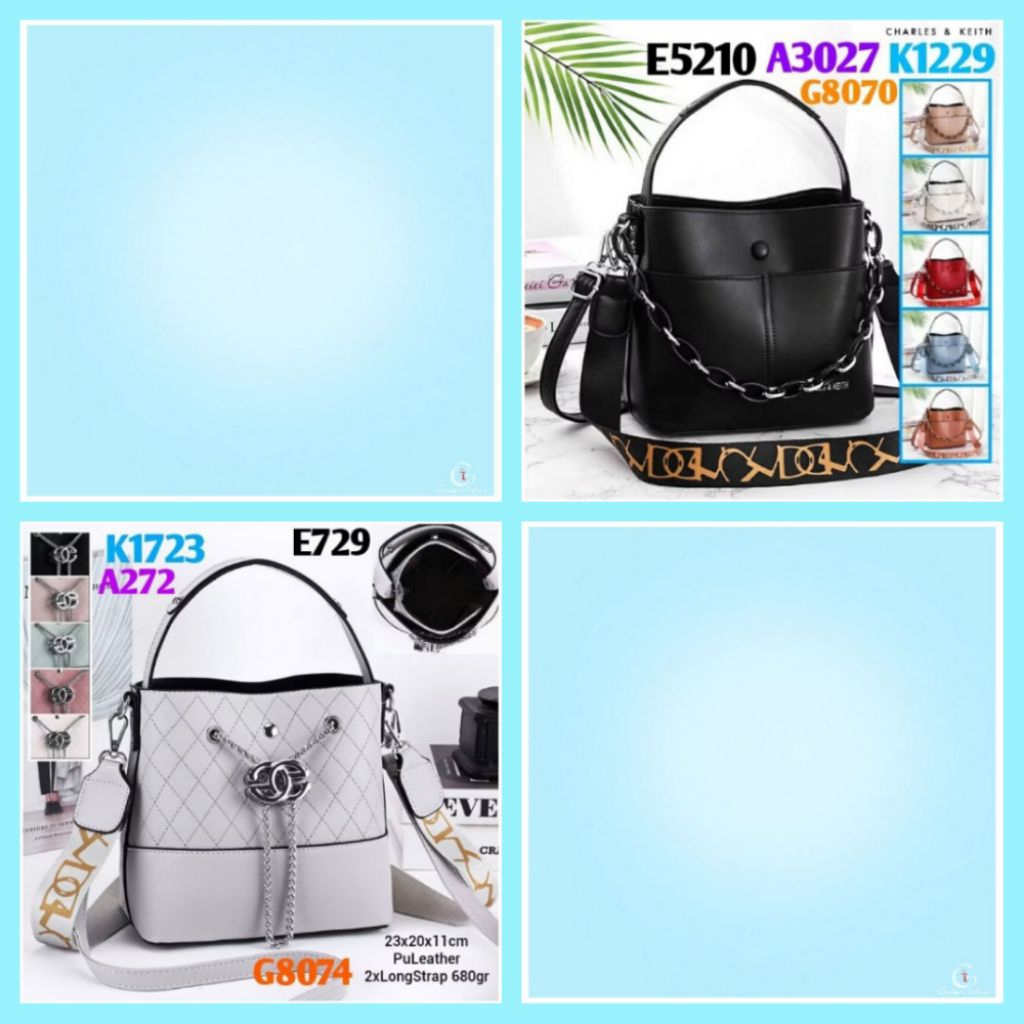 Gij. Bucket Bag Tas Handbag Selempang Wanita Tas E5210 K1723  K1723 E729 G8074 A272  G8070 A3027 K12