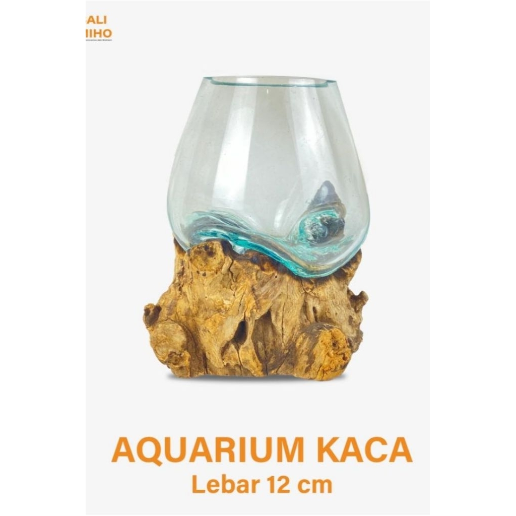 vas bunga kaca aquarium