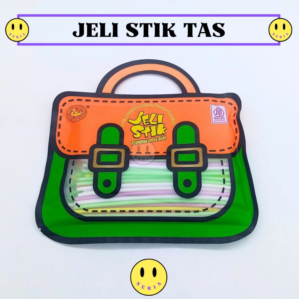 

Jeli stik jelly tas lucu plastik isi 80 stik permen