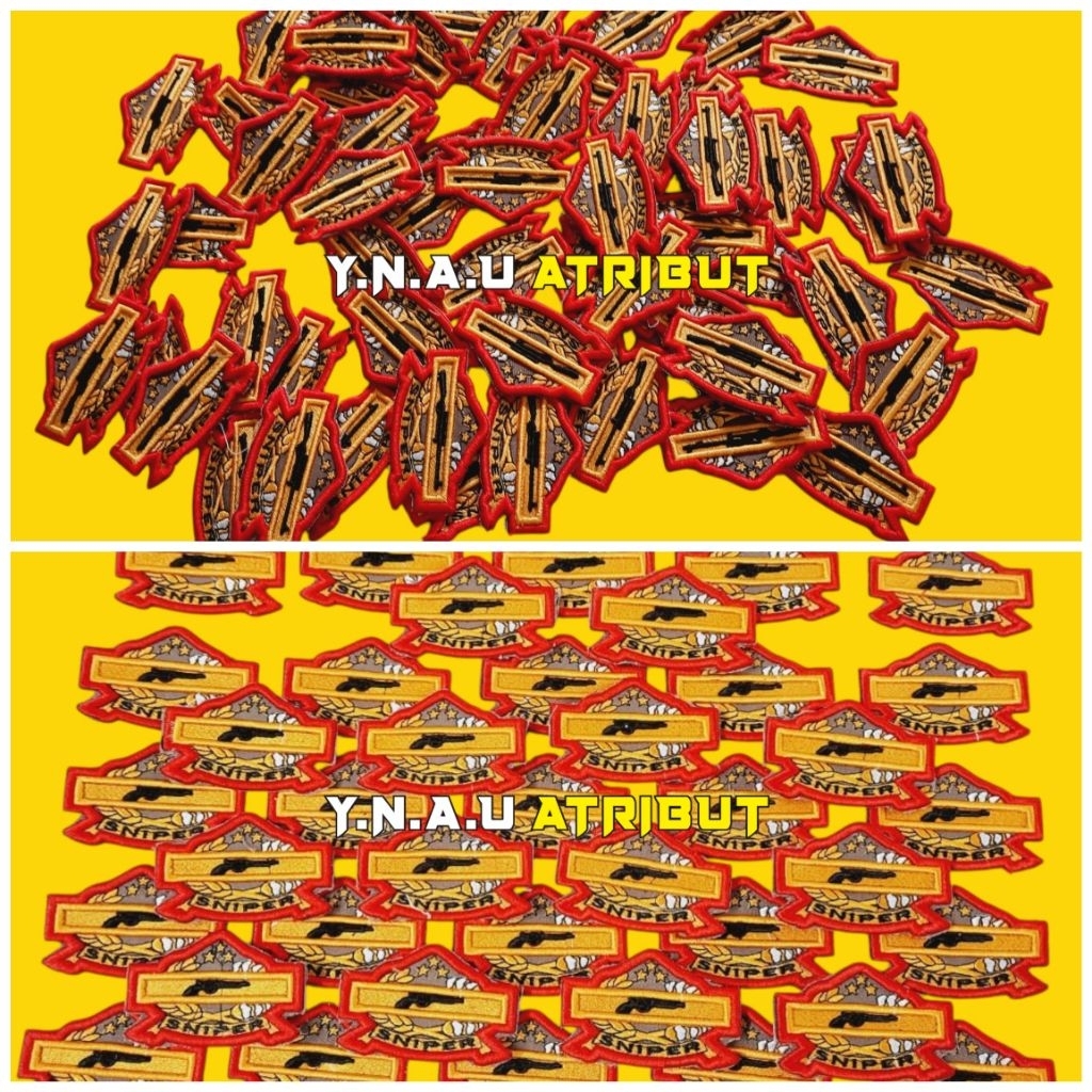 ATRIBUT PDL POLRI/BRIVET PIN PDL SNIPER POLRI TIMBUL 3D