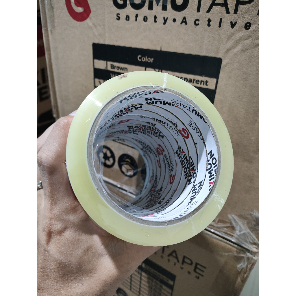 

Isolasi / Selotip / Lakban bening 12mm x 70 yard FULL ukuran