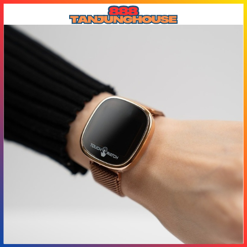 TJH  Jam Tangan LED Digital Pria Wanita Rantai Magnet Electronic Fashion Couple Anak Remaja Premium 