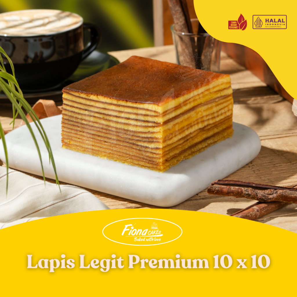 

Fiona Cake's Lapis Legit Original Premium 10x10 Makassar