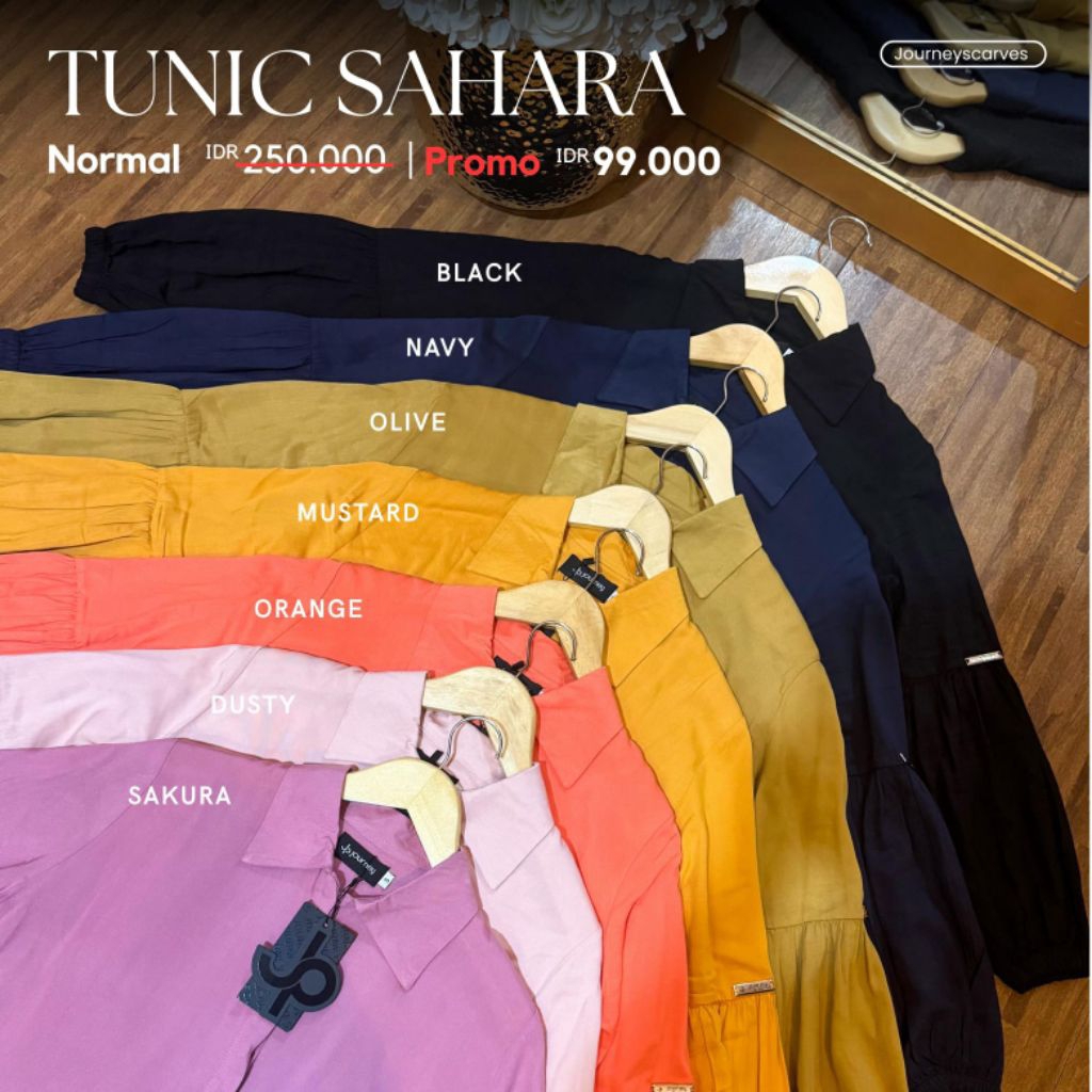 Atasan Tunic Sahara Original By Journey Scarves