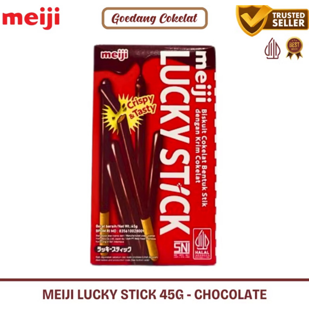 

(GRATIS HADIAH) LUCKY STICK MEIJI BISKUIT 45 GR