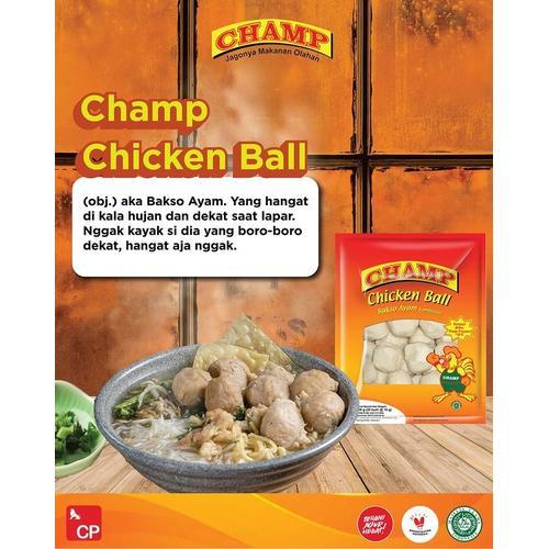 

CHAMP Bakso Ayam 200gram 500gram Halal Froze - Kheiza Frozen