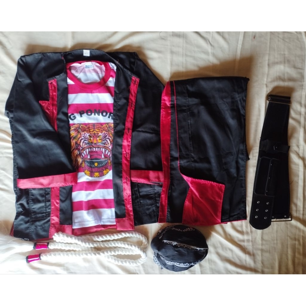 satu set penadon reog/set baju reog/baju penadon reog/baju adat ponorogo
