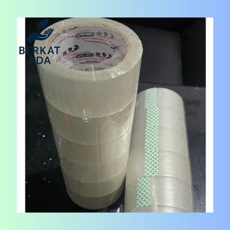 

BERKAT ADA Lakban Isolasi Bening & Coklat 2inch 45mm x 90yard Merk Camtape (6pcs)