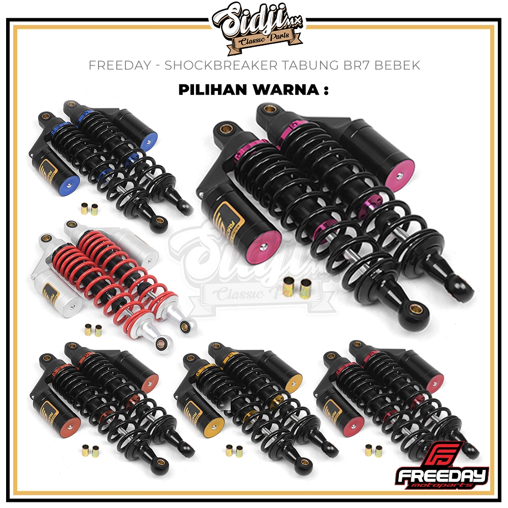 Shockbreaker SB Belakang Bebek Tabung Freeday 280mm 320mm 340mm Jupiter Z1 Vega ZR Jupiter Z New  F1