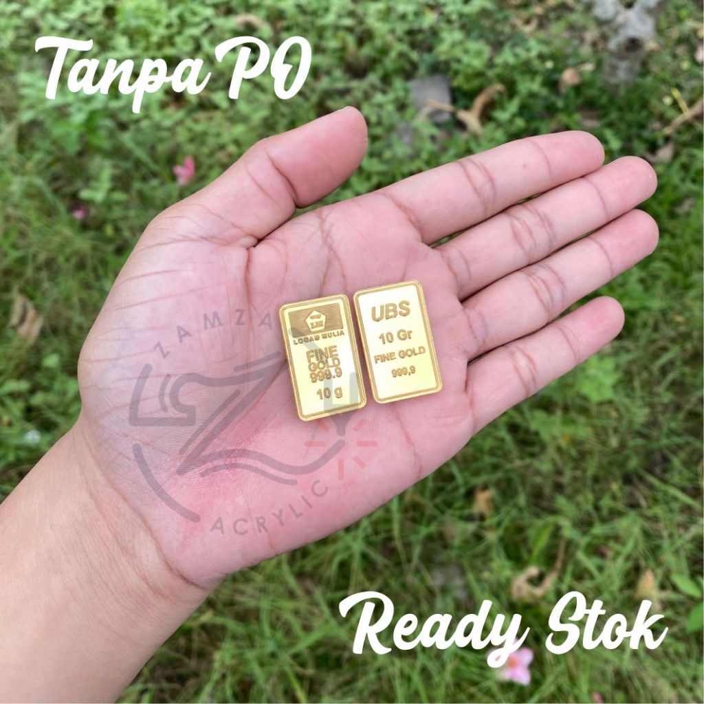 REPLIKA EMAS BATANGAN AKRILIK / REPLIKA EMAS BATANGAN MAHAR / DEKORASI MAHAR / BY ZAMZA_ACRYLIC