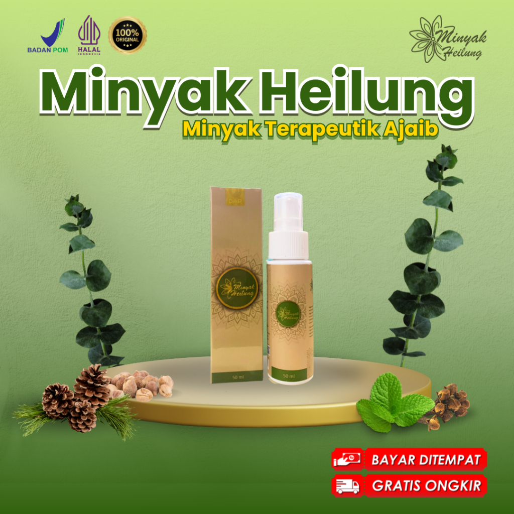 Minyak Heilung Oil 50ml – Minyak Aromaterapi untuk GERD, Kecemasan, Mual & Pusing