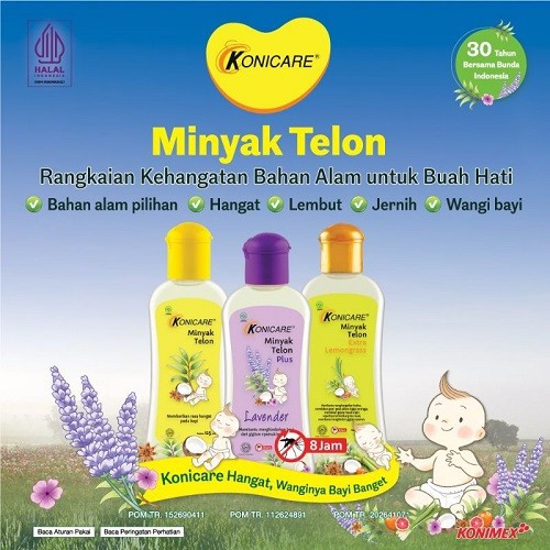 KONICARE TELON Baby Oil / MINYAK TELON KONICARE PLUS/ MINYAK KAYU PUTIH PLUS 30ML 60ML 125ML