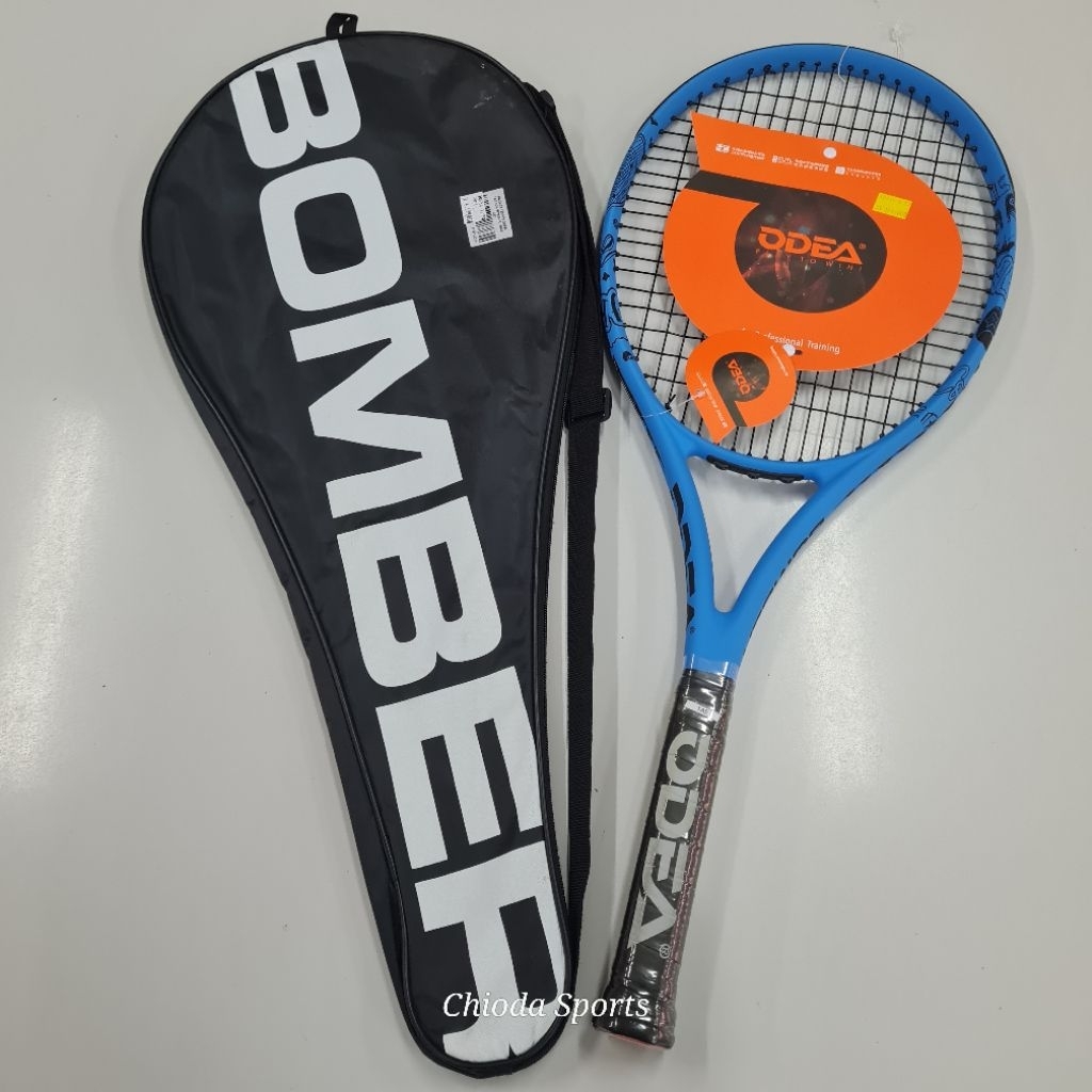 Raket Tenis Odea Bomber Carbon original racket reket tennis karbon free tas senar asli