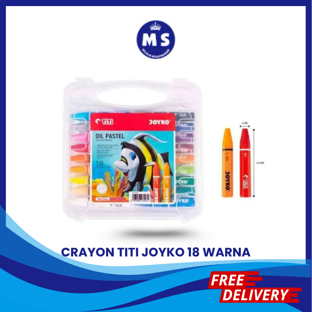 

OIL PASTEL CRAYON JOYKO TITI OP-18S 18 WARNA
