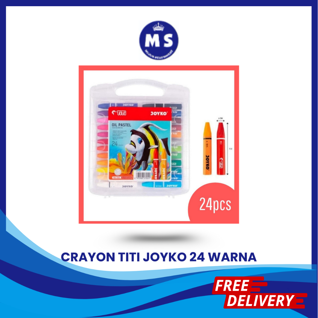 

JOYKO OIL PASTEL CRAYON OP-24S / KRAYON MINYAK 24 WARNA