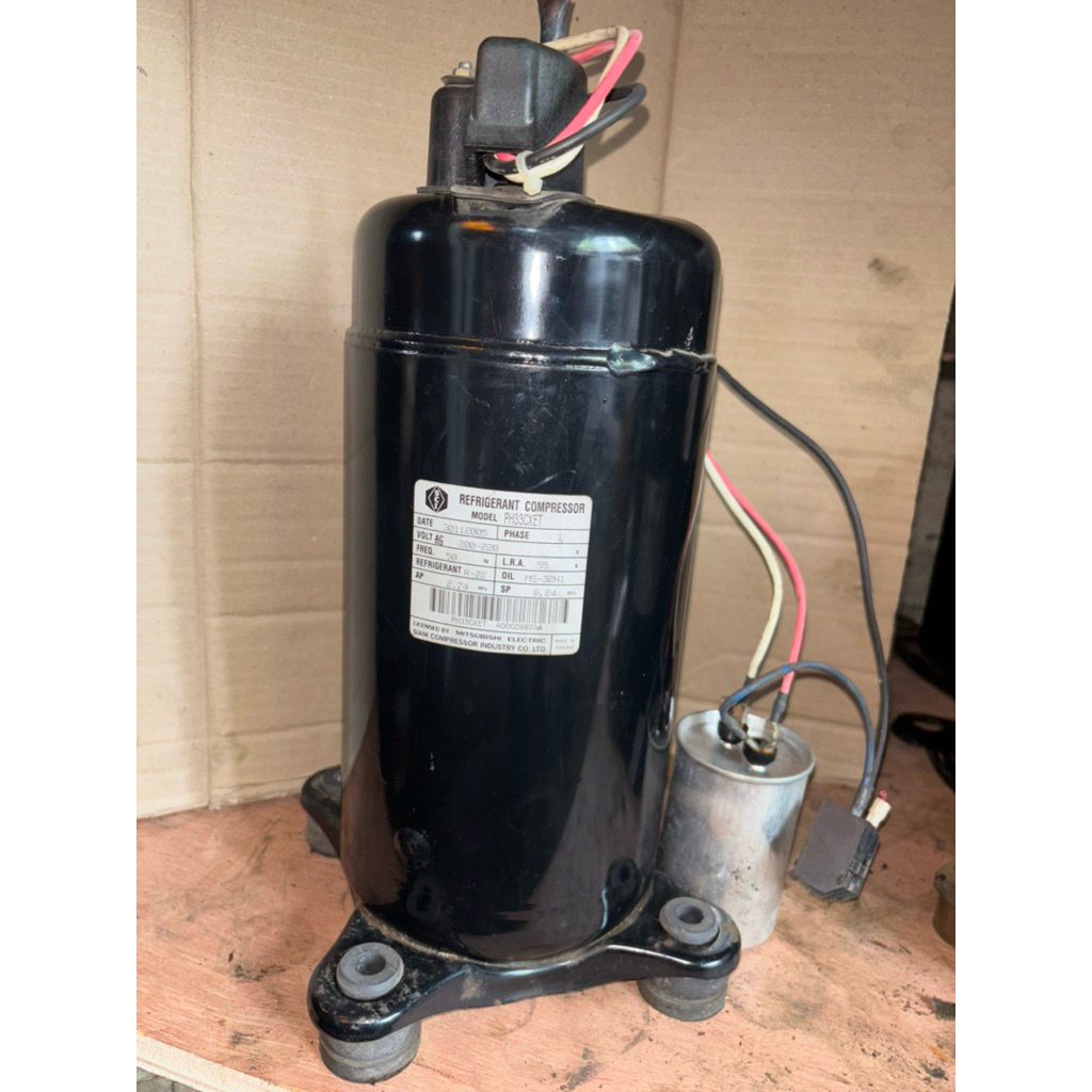 kompresor ac mitsubishi 2pk R22 kaki 4 original