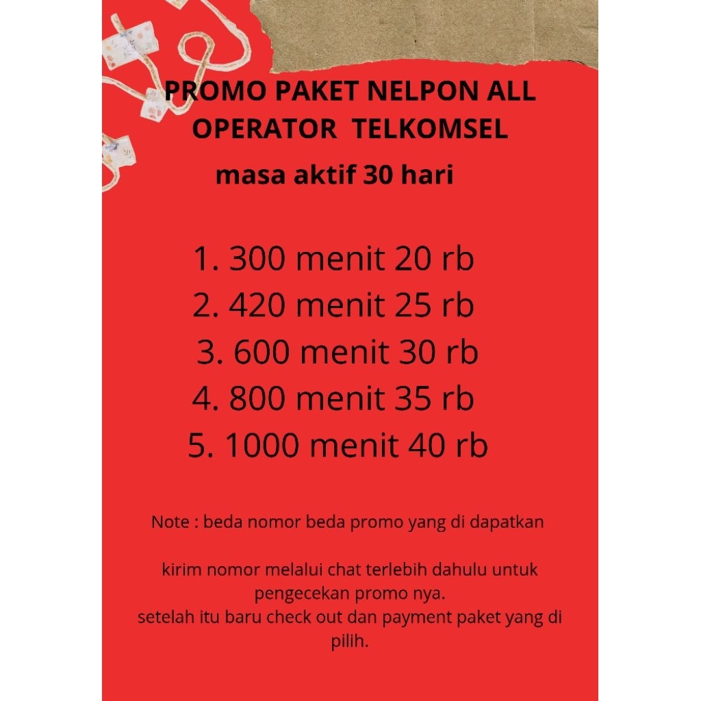 PAKET NELPON TELKOMSEL ALL OPERATOR