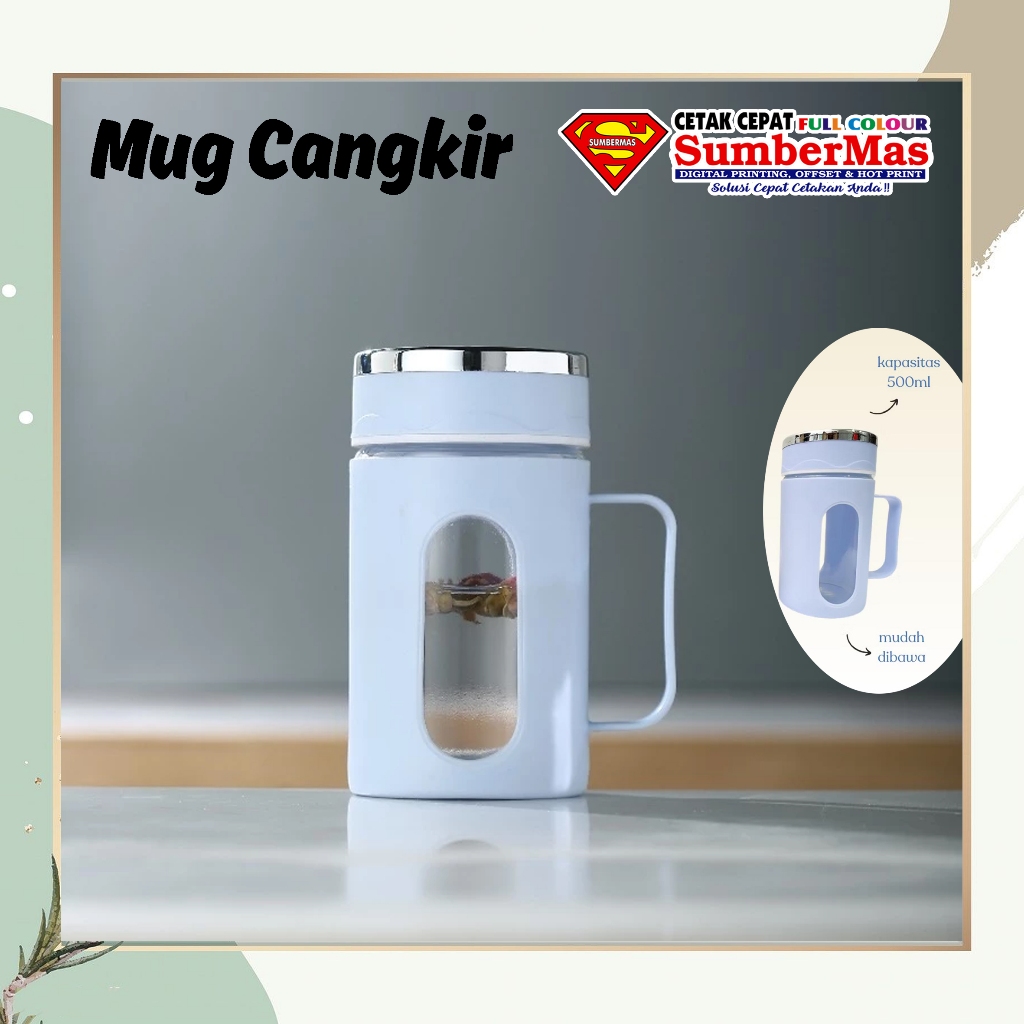 Mug Gelas Kaca Tumbler