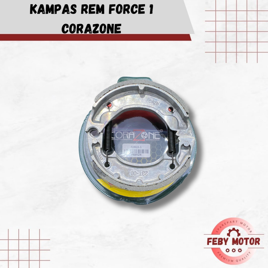 CORAZONE Kampas Rem Force 1 || Brake Shoes Kampas Rem Tromol Yamaha Force 1 Fizr Alfa