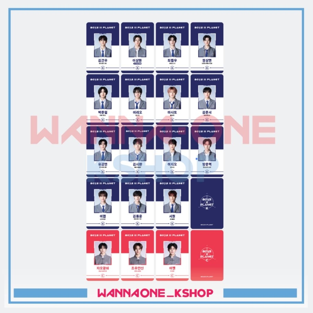 ID Card boys planet 2 photocard