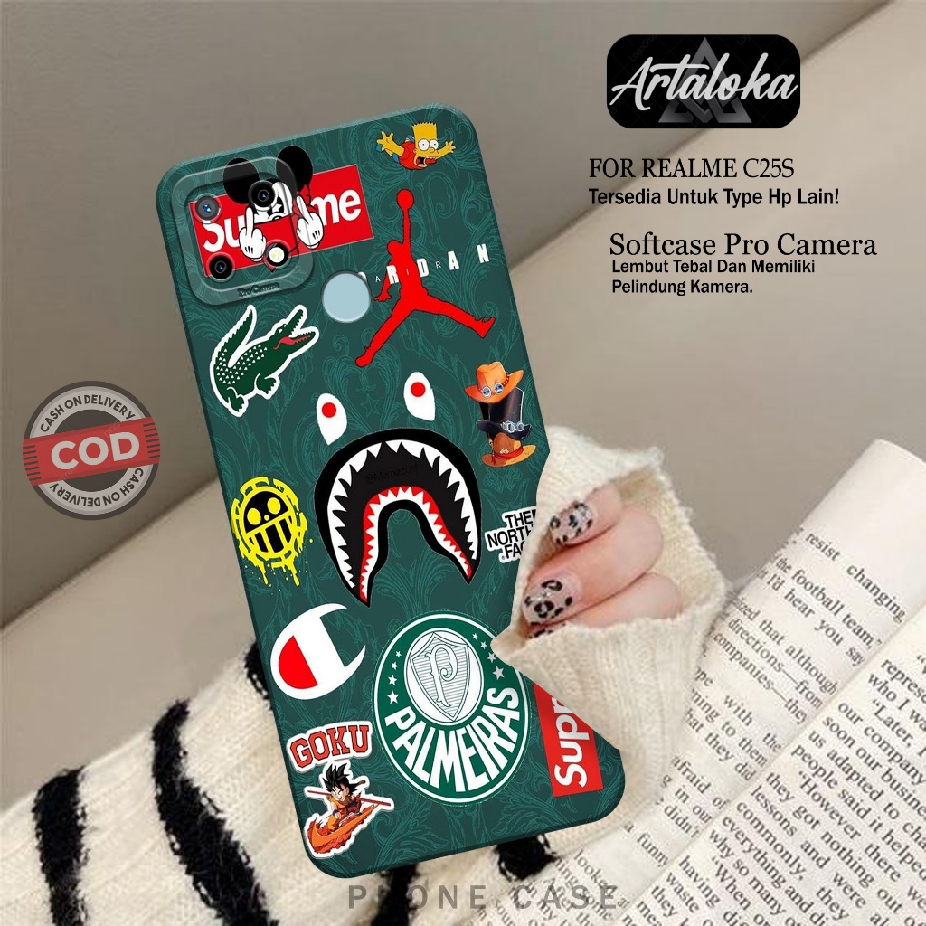 Silikon HP REALME C25S Fashion Case Branded Softcase REALME C25S Case REALME C25S Kesing REALME C25S