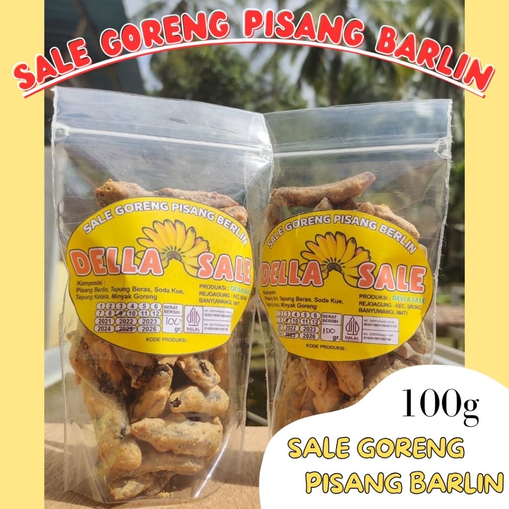 

Della Sale Goreng Pisang Barlin ( kemasan 100gr )