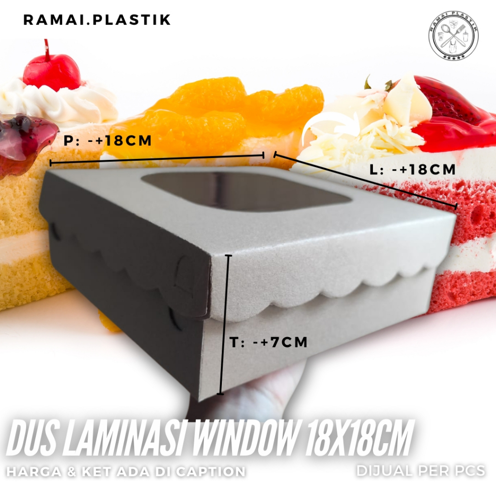 

Dus Kraft Window Laminasi uk 18x18cm