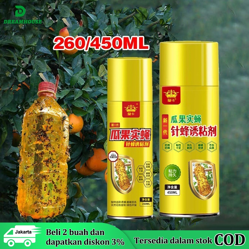 260ML/450ML Lem Perekat Lalat Buah Lem Perekat Serangga Lem Lalat Buah Lem Lalat Buah Super Lengket