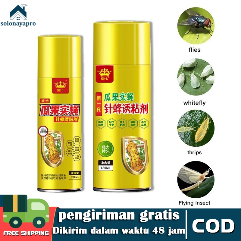 260ML/450ML Lem Perekat Lalat Buah Lem Perekat Serangga Lem Lalat Buah Lem Lalat Buah Super Lengket