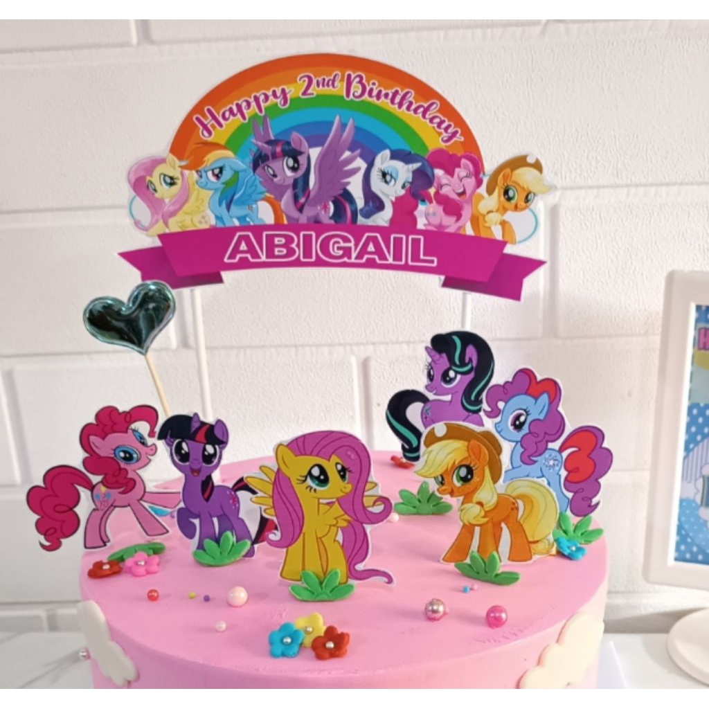 

topper cake my Little Pony / hiasan kue Little Pony