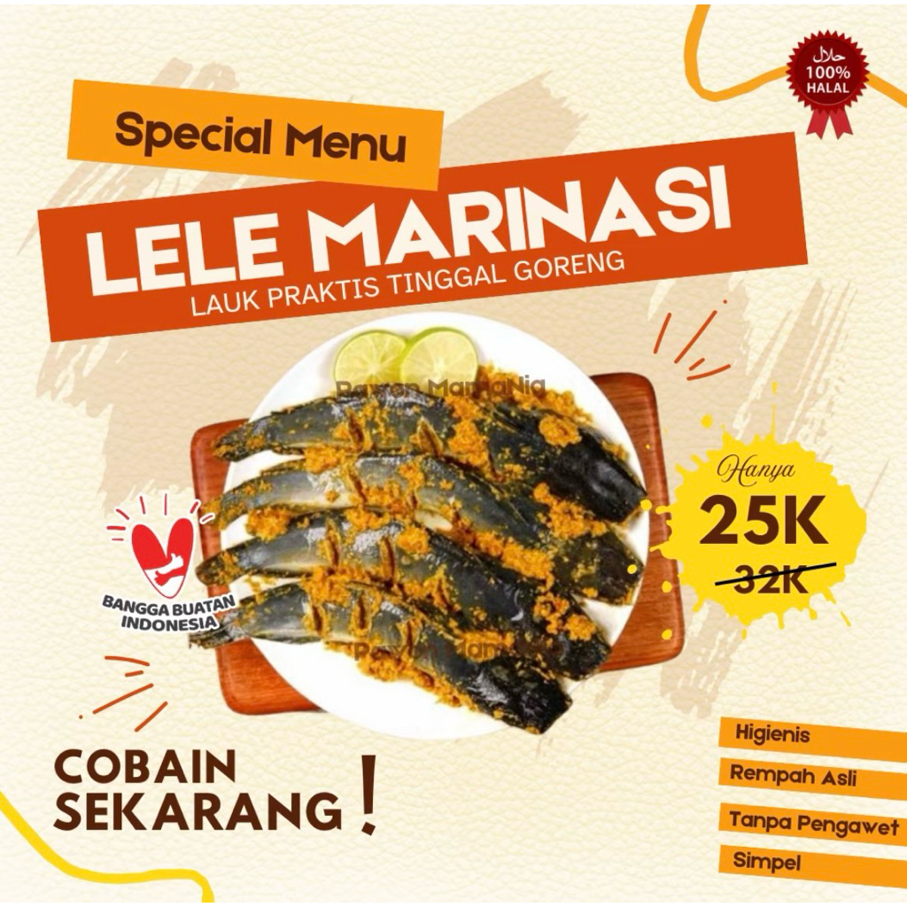 

Ikan Lele Pakan ORGANIK Bumbu Kuning Tanpa Pengawet isi 4-5pcs