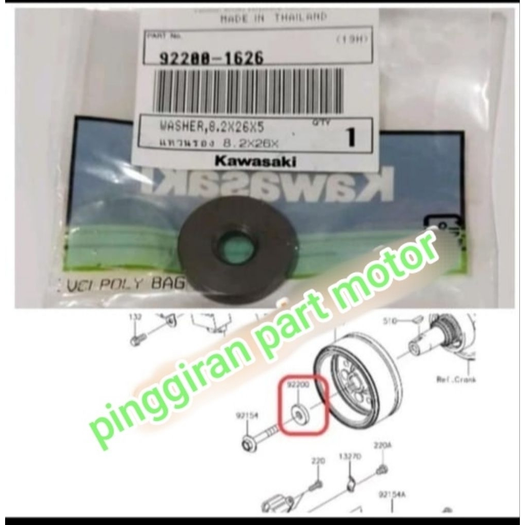 ring baut rotor rumah magnet KLX S L G BF Dtracker 150 Original
