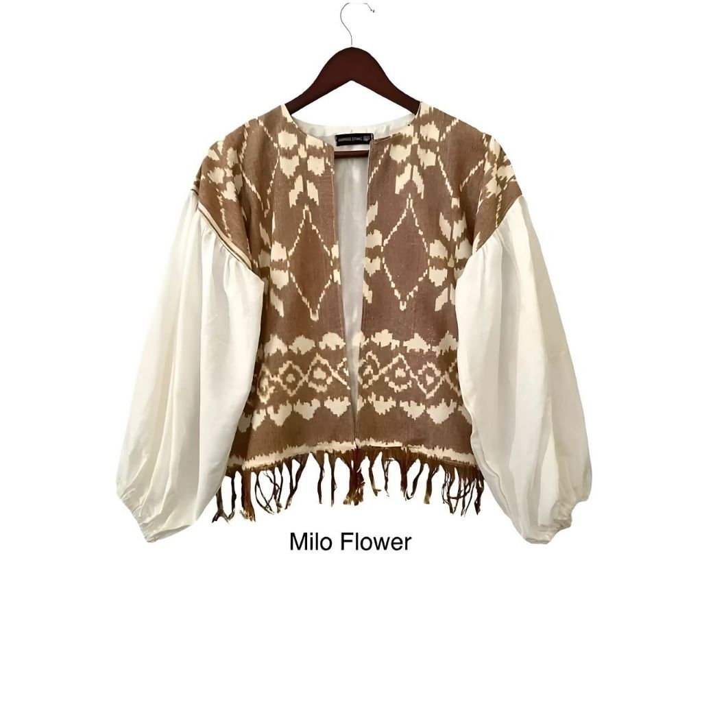 bolero tenun outer tenun atasan wanita