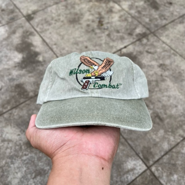 Wilson Combat Strapback dad cap trucker hat pistol eagle gun