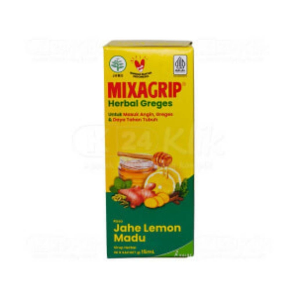 

Mixagrip herbal greges 1 kotak isi 6 sachet