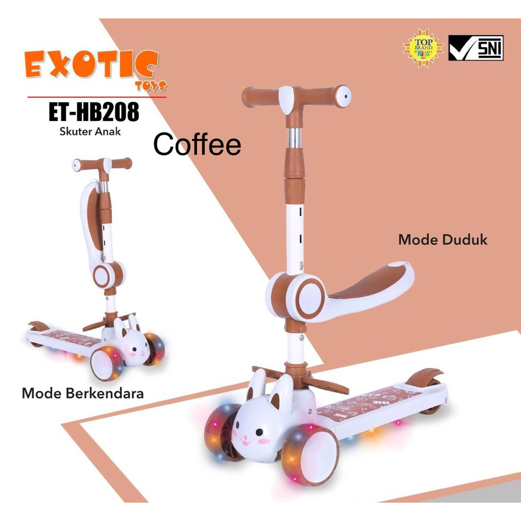 Scooter Skuter Otoped duduk anak