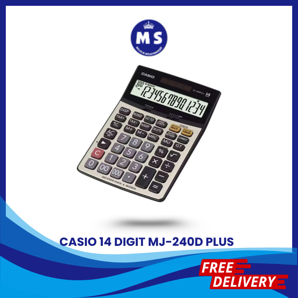 

KALKULATOR 14 DIGIT CASIO DJ 240 D PLUS