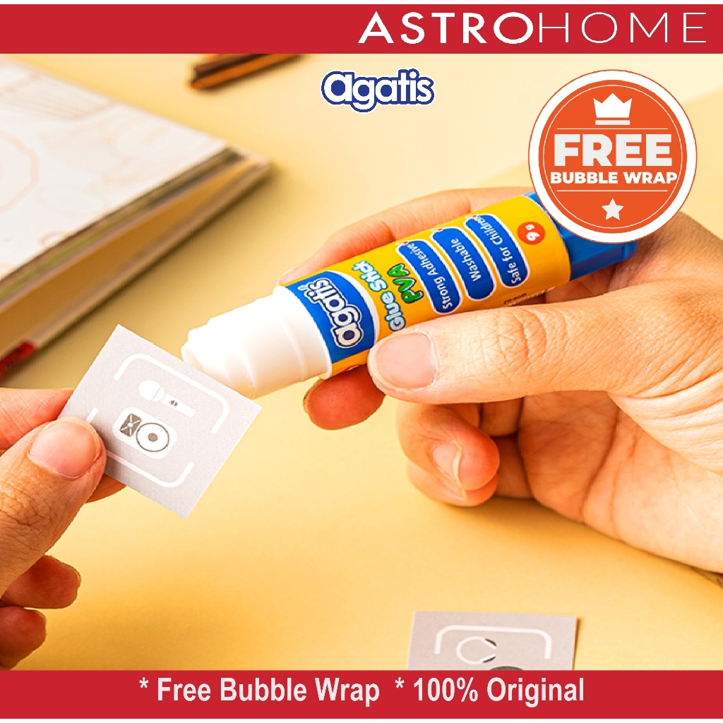 

Agatis Lem Kertas Batangan Eco Stick Glue Batang PVA Non Toxic Aman Untuk Anak 9 gram - Ideal untuk Sekolah dan Kantor