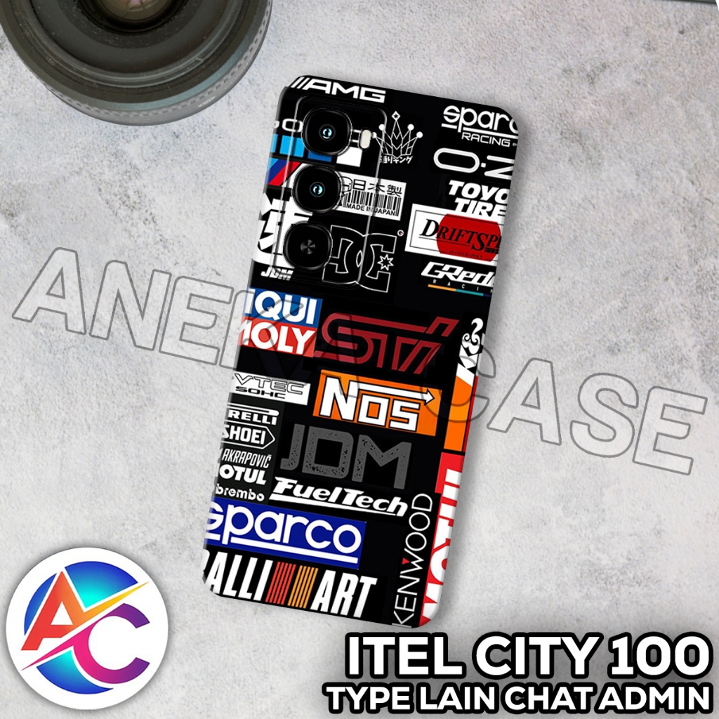 [RC12] Softase ITEL CITY 100 - [Motif COWOK] - Case Hp ITEL CITY 100 - SILIKON - CASE ITEL CITY 100