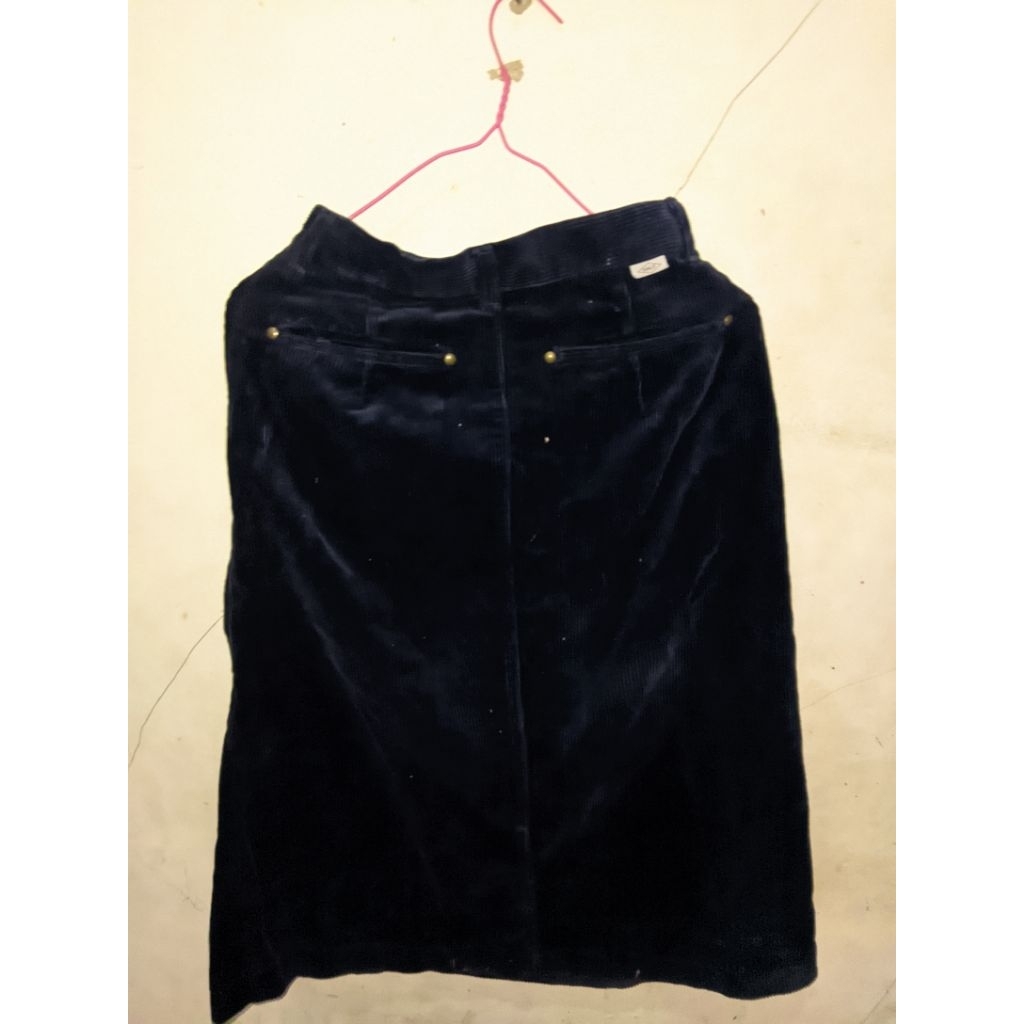 preloved rok corduroy midi