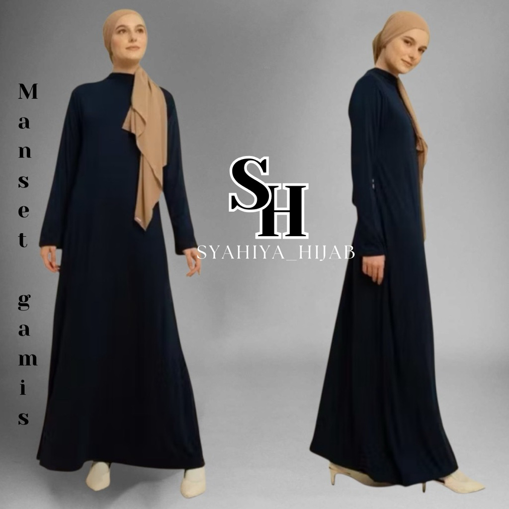 Manset gamis lengan panjang rayon | manset gamis lengan panjang bahan kaos rayon