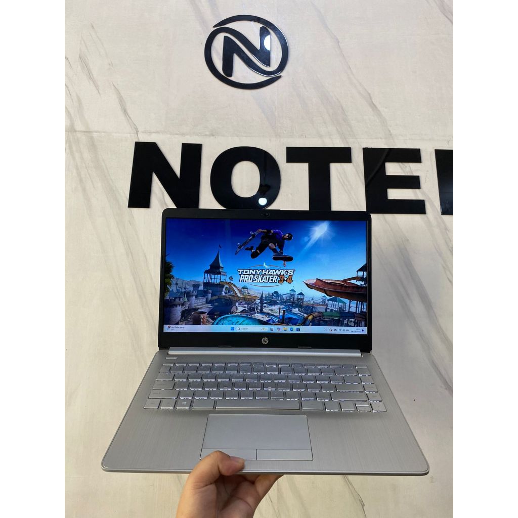 DIJUAL LAPTOP SECOND HP 14S-DK0073AU SN:5CG9346FCM AMD A4-9125 RADEON R3 RAM 4 GB SSD 120 GB