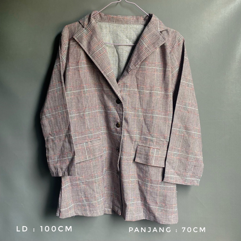 blazer wanita baju atasan lengan panjang