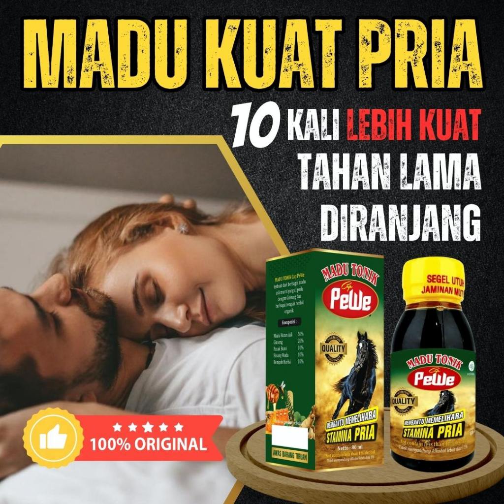 

Madukuat Madu Tonik Pewe 100% Asli | Herbal Kejantanan Stamina Pria Perkasa Kuat Tahan Lama | 80ML