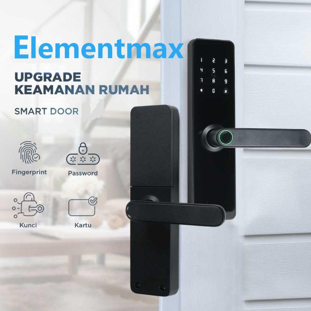Elementmax Smart Door Lock Fingerprint Password Card Gagang Pintu / Smart door Lock / Smart Door