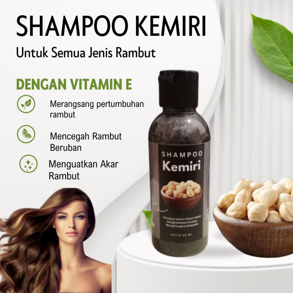 COD Shampoo Kemiri Shampo Kemiri Mencegah Uban Penyubur Rambut Penghilang Ketombe Shampoo Penguat Ak