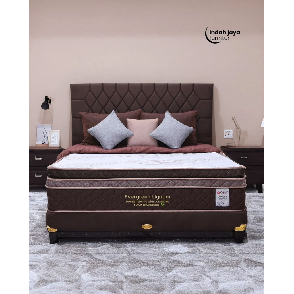 Springbed latex  LIGNUM central set divan uk180x200x40