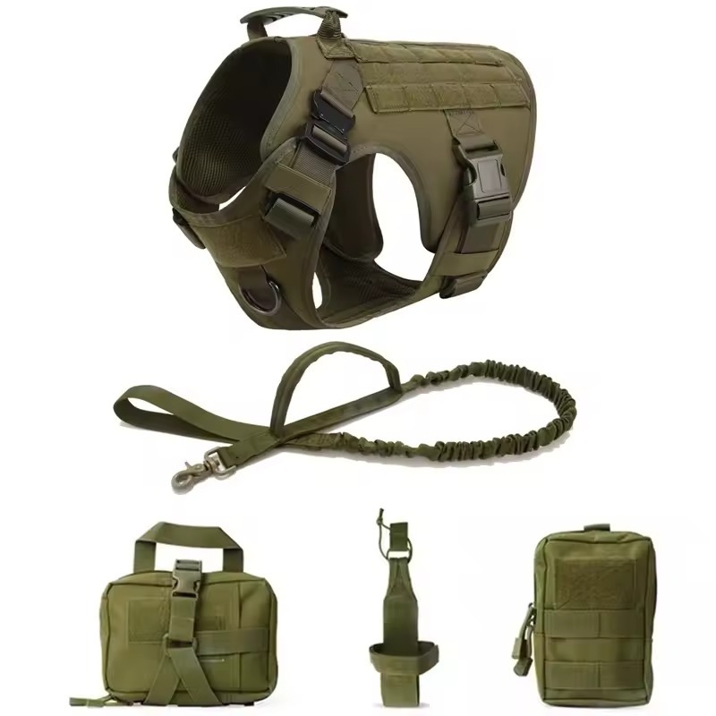 Harnes Anjing Besar HARX3 / Dog Harness K9 Harness Rompi Professional Tactical Dog Vest Bron
