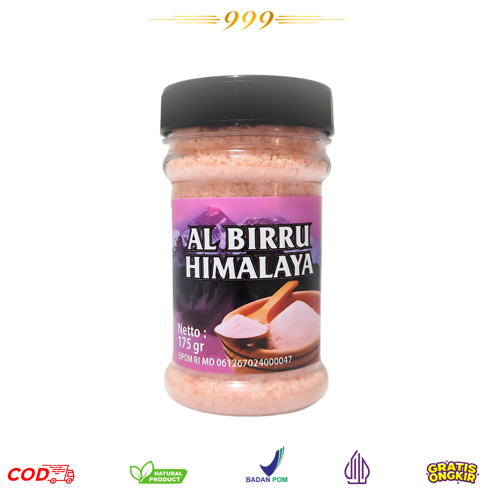 

Garam Himalaya 175gr Asli Organik - Himalayan Pink Salt - Original Premium - Al Birru Himalaya 175gr